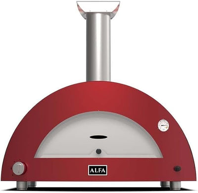 Alfa Moderno 3 Pizze Gas Pizza Oven - Antique Red - FXMD-3P-MROA-U