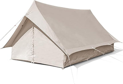 Canvas Wall Tent-w/Stove Jack, 4-Season Yurt Tents for Camping Waterproof for Family Camping Outdoor Hunting