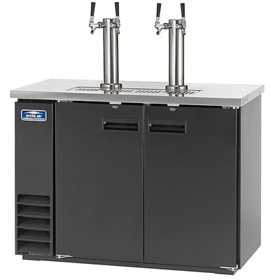 Arctic Air ADD48R-2 49-Inch Double-Tap Direct Draw Draft Beer Cooler/Dispenser/Kegerator, Black, 115v