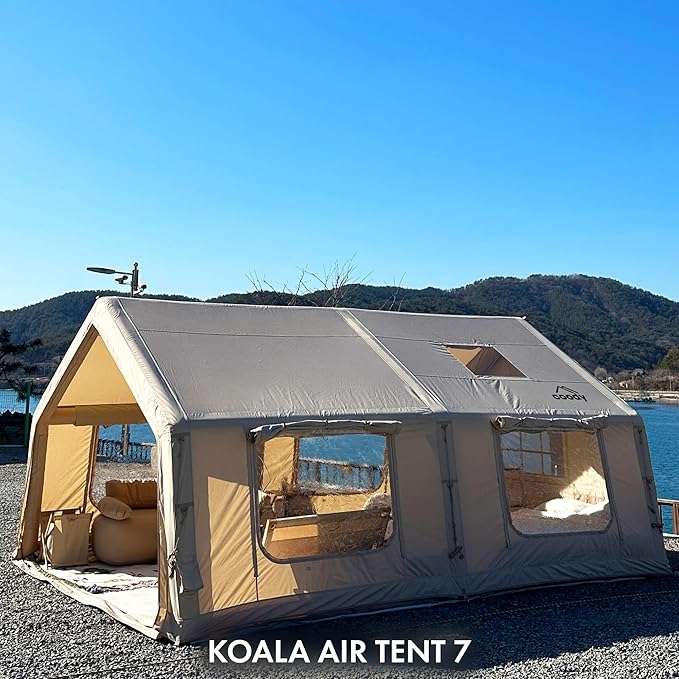 koala air tent Rbm outdoots Koala Coody Inflatable Tents for Camping with Stove Jack, – Homestead Living Essentials